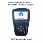 Power Adapter Wall Charger for MOPAR 2046301080 TPM-RKE Analyzer